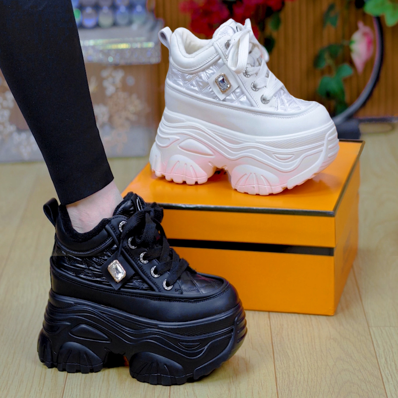 名韩诗厚底增高休闲老爹鞋