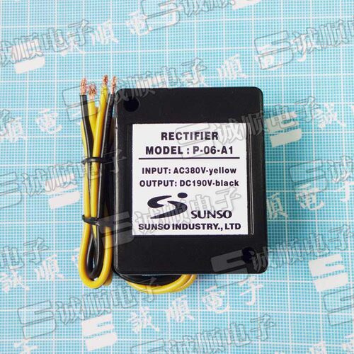 MODEL: P-06-A1 整流器 INPUT AC380V OUTPUT DC190V RECTIFIER