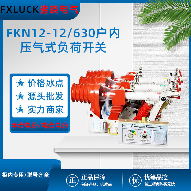 FKN12-12/630户内高压压气式负荷开关FN12-12RD电动手合电分FZN25