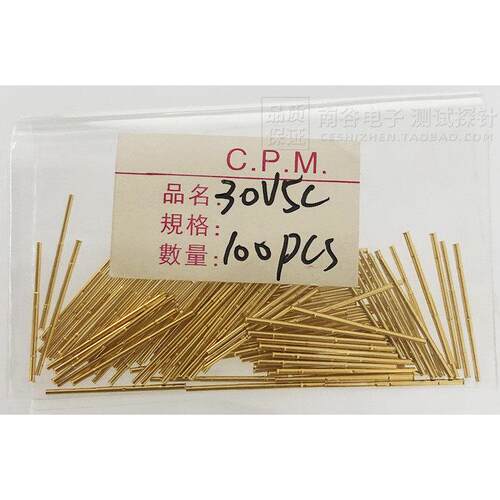 仲铼台湾 P048 CPM-30A1凹头测试探针 针套R-30V5C 11.5mm 0.48mm
