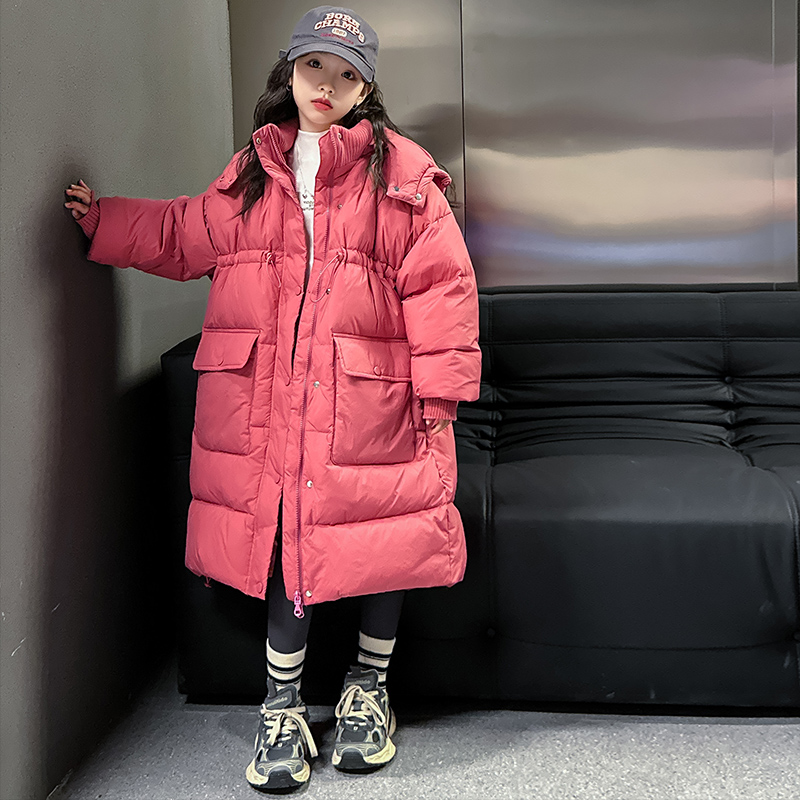 长款加厚中大童大被子羽绒服