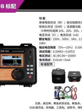 胜利VC9600B/C超高压绝缘电阻测试仪器5000V数字兆欧表10000V摇表