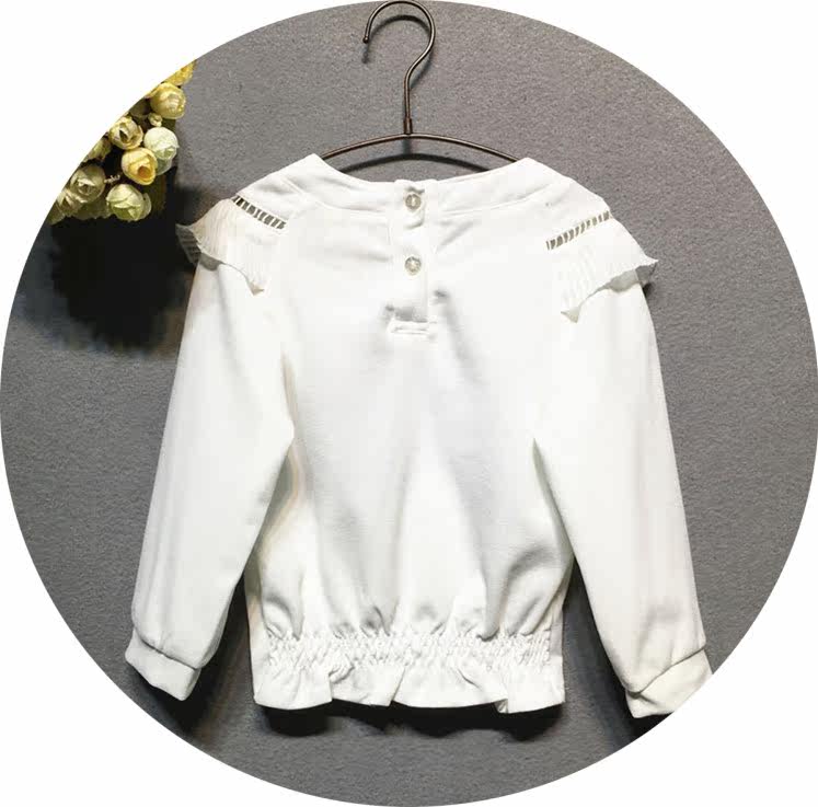 Chemise fille à manche longue en coton - Ref 2085927 Image 5