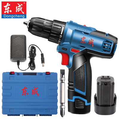 东成DCJZ1601E锂电钻双速充电式手电钻电动螺丝刀起子机16V