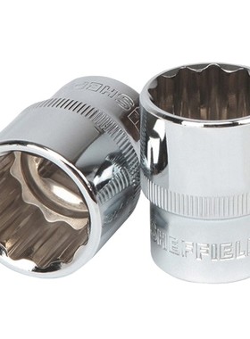 钢盾(SHEFFIELD)S012008-S012032 12.5mm系列公制12角标准套筒