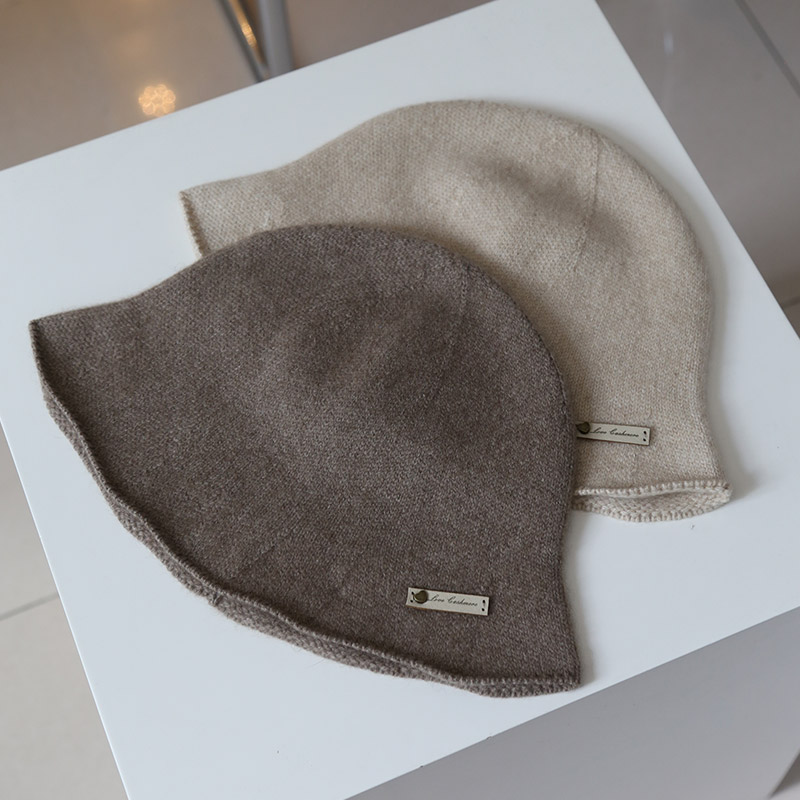 山羊绒钟形渔夫帽盆帽