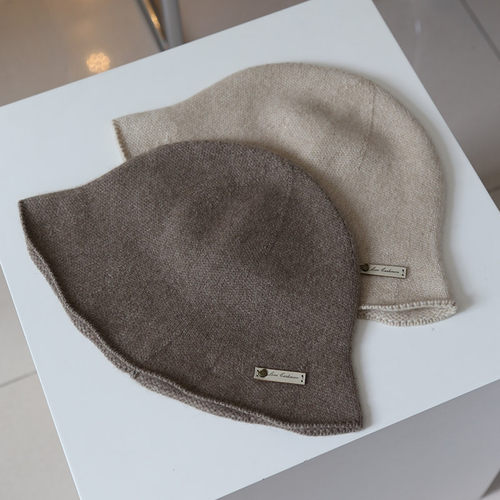 山羊绒钟形渔夫帽盆帽