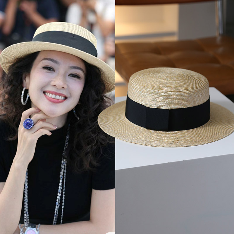 海边沙滩礼帽大檐麦草