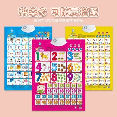 k一拼级年音母习神器字母表x墙贴拼读训练声母韵学有声挂图早教卡