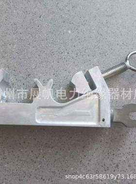 电力施工猴头接火线夹ZF011610垂直型双头锁杆线夹可调式固定夹
