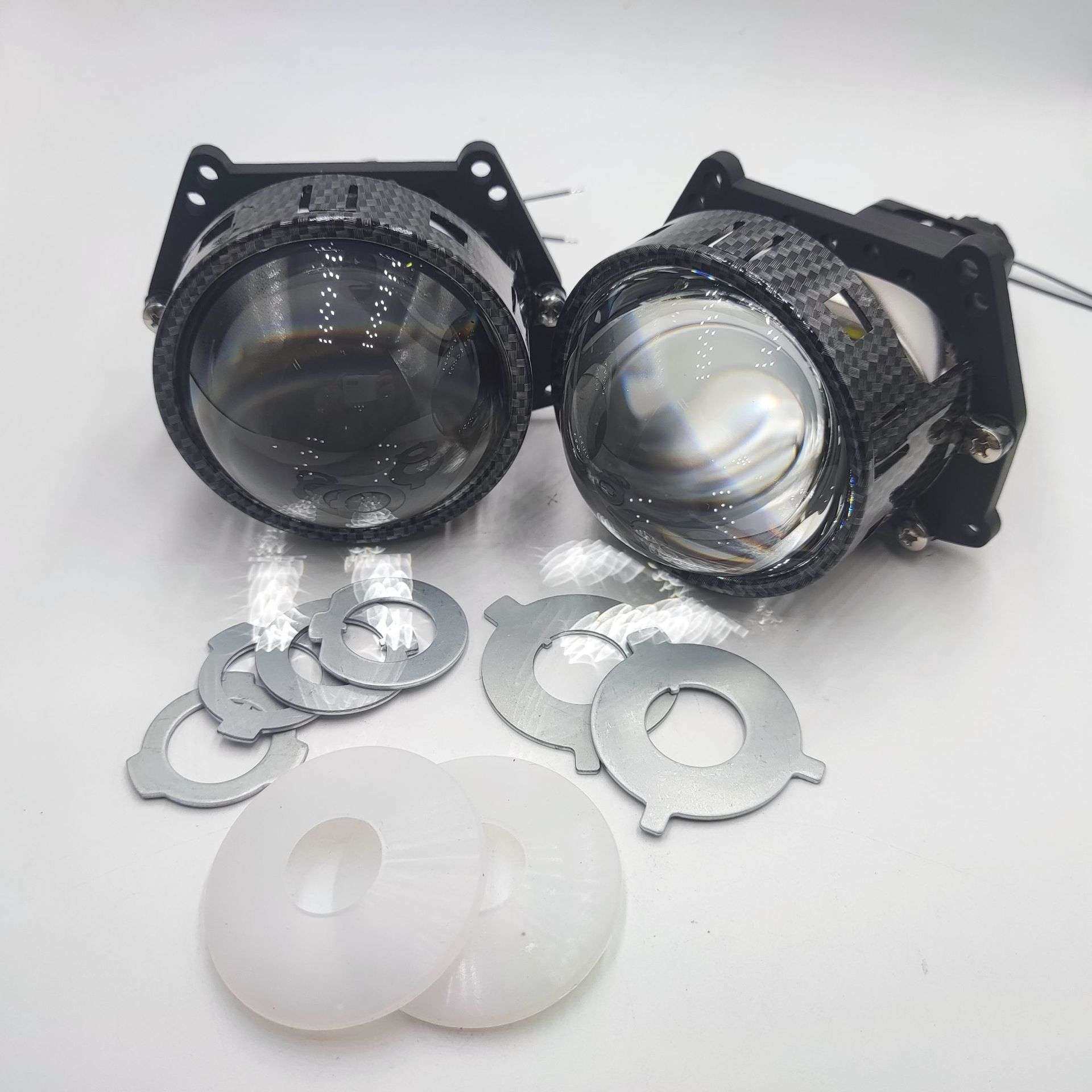 e:NS2汽车LED双光透镜大灯55w高亮聚光3寸无损安装H4改