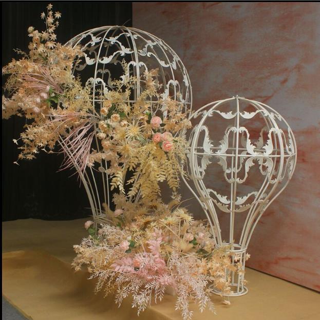 新款婚庆道具 铁艺贴膜热气球吊顶创意 婚礼装饰商场橱窗摆件