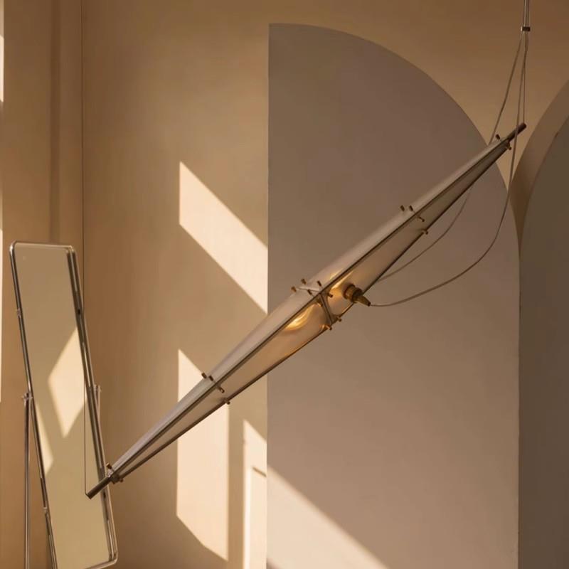 餐厅吊灯现代简约样板房展厅设计师工业风挑空loft楼梯吧台玻璃灯