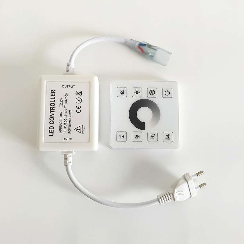 220v高压面板触摸遥控单色霓虹灯cob灯带调光器单路led控制器110v