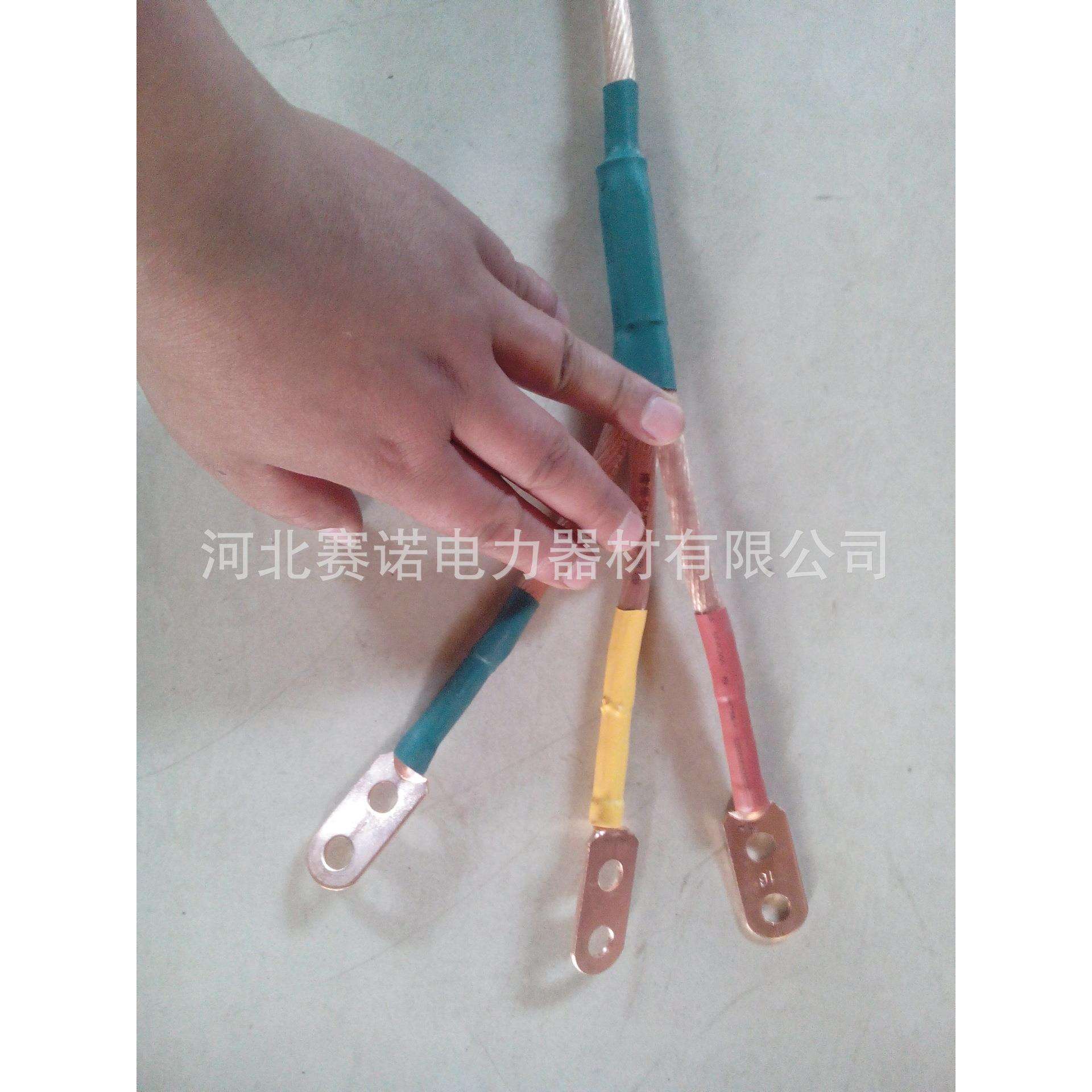 殿力牌JGX三相合相式接地线 高压接地棒 接地线带透明护套35mm2