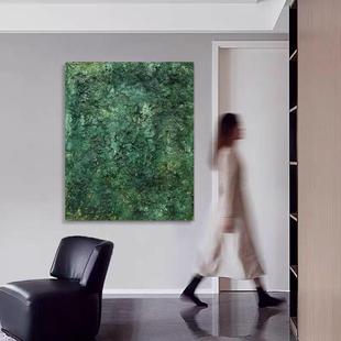 森林系列高级感绿色客厅装 饰画现代简约抽象艺术轻奢入户玄关挂画