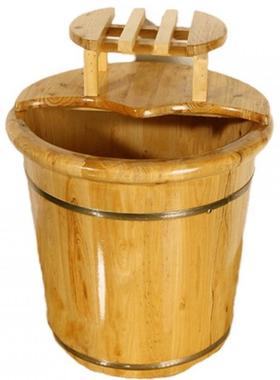 老树香柏木40公分高木桶3道铁圈过小腿才舒服足浴盆深大口径木桶