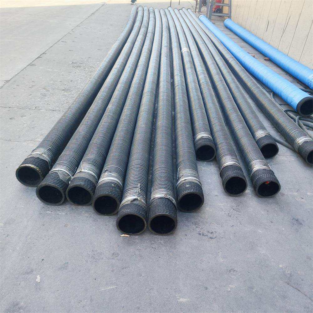 直销水泥罐车用耐磨卸灰钢丝管 外铠钢丝高强度耐磨橡胶钢丝软管