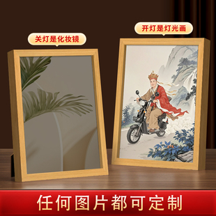西游记师徒四人搞怪卡通创意多功能灯光画相框桌面装饰可定制图片