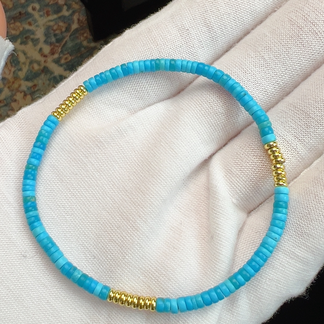 原矿暴暴蓝直切手串li