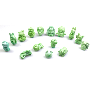 湖北天然原矿高瓷玉华绿松石郧西菜籽黄九大色系diy嫩黄萌宠系列