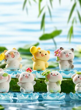 加贝贝 碧波森友会转转盲盒2026网红爆款可爱摆件女孩礼物公仔