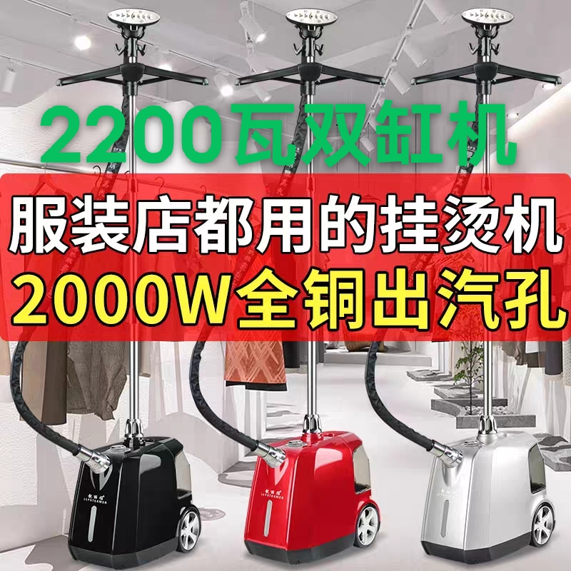 靓丽雅商用服装店专用大功率立式大蒸汽挂烫机电熨斗双缸机2200瓦