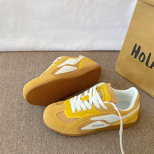 赛车鞋/黄色薄底德训鞋男女同款