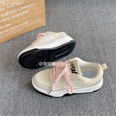 复古厚底运动休闲跑步鞋女ins潮