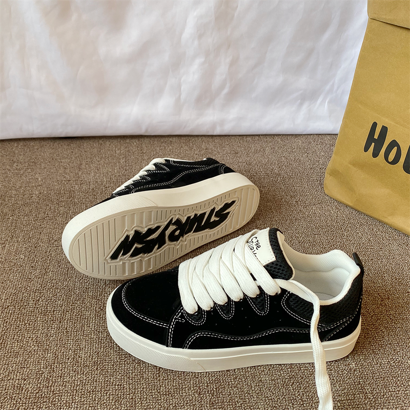 港风复古黑色板鞋男ins潮2026春季新款情侣百搭运动休闲德训鞋子,流行男鞋,休闲板鞋,淘宝优惠券,粉丝福利购,淘宝优惠卷