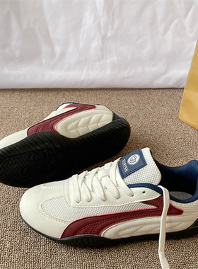 原创赛车德训鞋男女同款2026春季新款轻便平底百搭运动休闲板鞋子