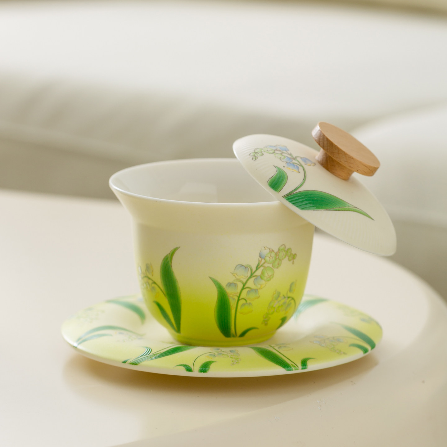 掐丝银铃兰悬停盖碗礼盒装陶瓷茶具套装家用茶碗茶杯泡茶三才送礼,餐饮具,茶具礼盒,淘宝优惠券,粉丝福利购,淘宝优惠卷