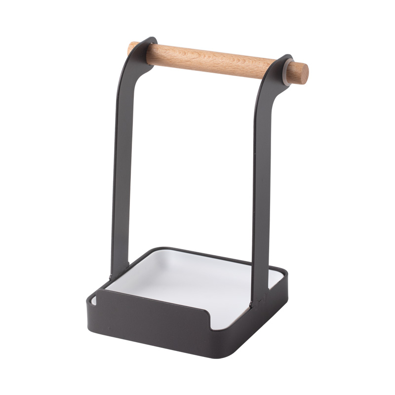 锅盖架免打孔厨房沥水p菜板架带接水盘汤勺挂架家用台面置物架坐