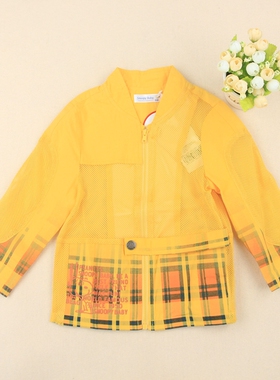 断码清仓 史努比专柜正品童装 男童韩版平织网眼防晒外套50305