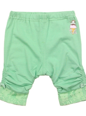 超值清仓 新款史努比专柜正品童装 女童韩版针织打底五分裤50269