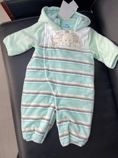 特卖 婴幼男女宝宝连身哈衣爬服3041夹棉加厚 丽婴房专柜正品