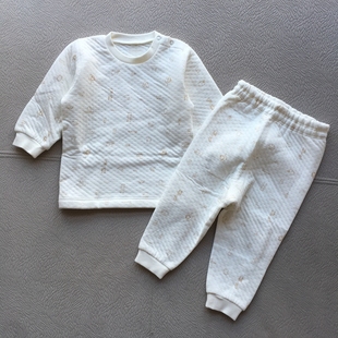 丽婴房正品空气层保暖内衣套装 儿童单件保暖裤子秋衣/马甲暖棉冬