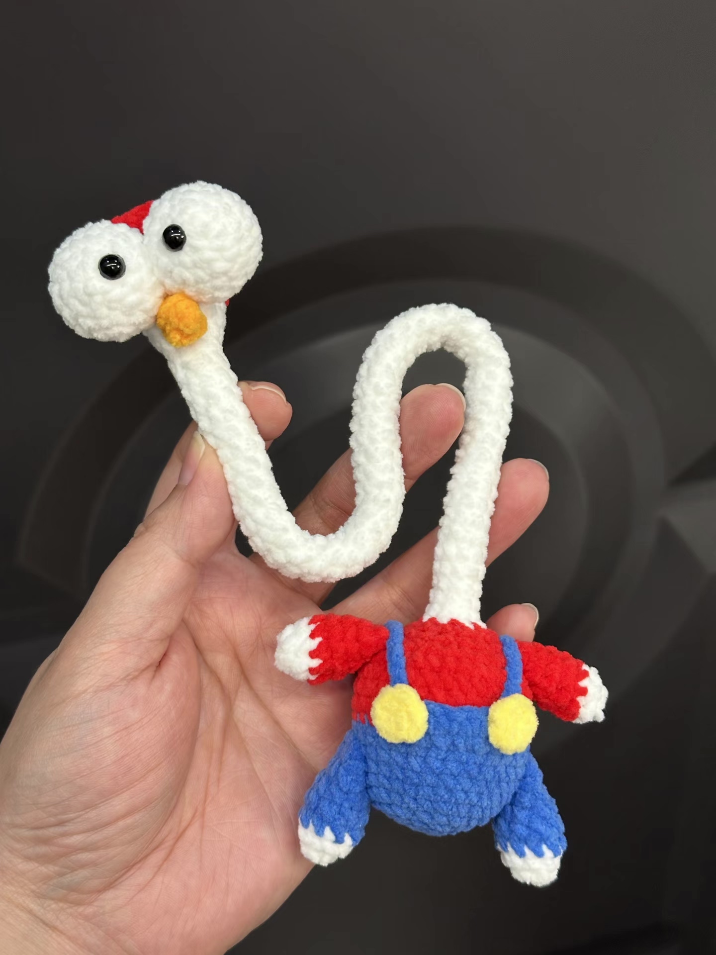 专拍咕咕鸡长脖子可爱大眼瞪眼鸡包挂件挂饰钥匙扣丑萌创意礼物