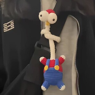 【成品】长脖树懒毛线钩织挂件长颈咕咕鸡小黄鸭冰河世纪包挂件