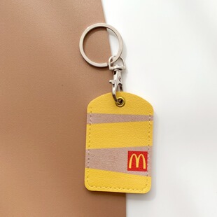 麦门M记门禁卡套长方形小卡感应公交电梯卡保护套钥匙扣一体卡包