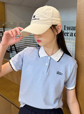 高颜值夏季女童短袖POLO衫珠地棉