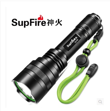 SupFire 神火C8T6 XPE R5强光手电筒充电式LED战术远射户外便携