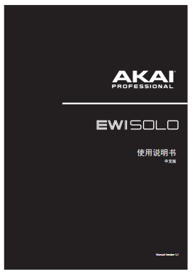 雅佳EWI Solo 电吹管电吹管中文使用说明书 乐器/吉他/钢琴/配件 乐器定制 原图主图