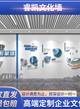 轻奢高端文化墙定制企业展厅公司背景墙展示墙员工风采文化形象墙