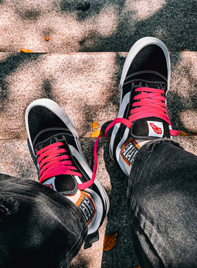 黑白色低帮经典款复古knuskool板鞋新款时尚百搭胖胖面包鞋休闲鞋