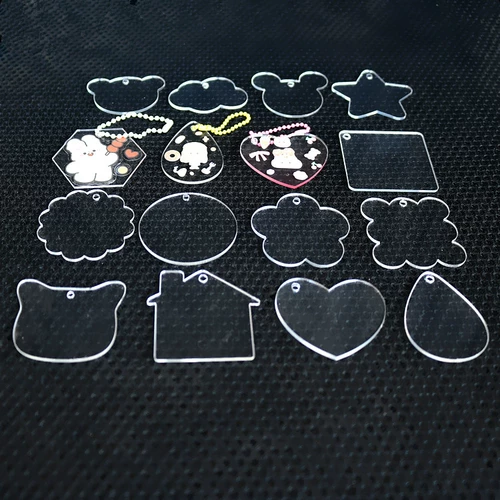 Акриловая прозрачная велосипедная система шатунов, брелок ручной работы, подвеска, кремовая цепь, DIY