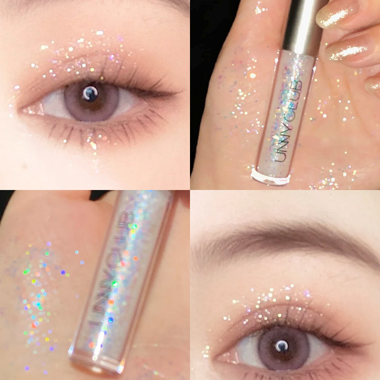 超自然显白水蜜桃杏色unny眼影液