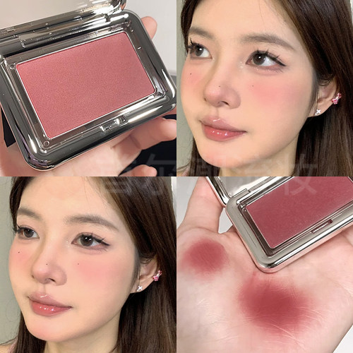 3ce单色腮红盘how dare血色玫瑰哑光收缩膨胀色豆沙粉晒红小方块