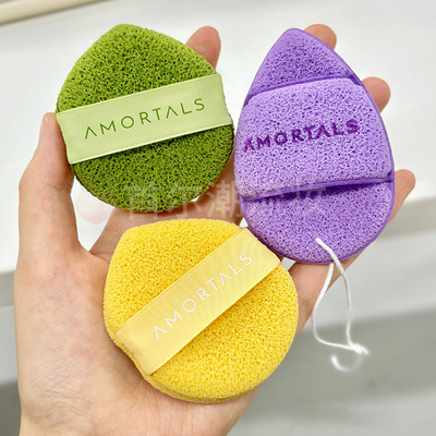 尔木萄洗脸扑洗笑颜开洁颜扑水滴手套海绵洁面扑擦脸泥膜清洁卸妆