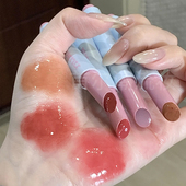 元 固体唇膏叠涂口红素颜淡妆 气法则唇蜜棒水光镜面嘟嘟唇釉按压式